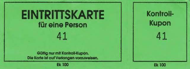 eintrittskarte